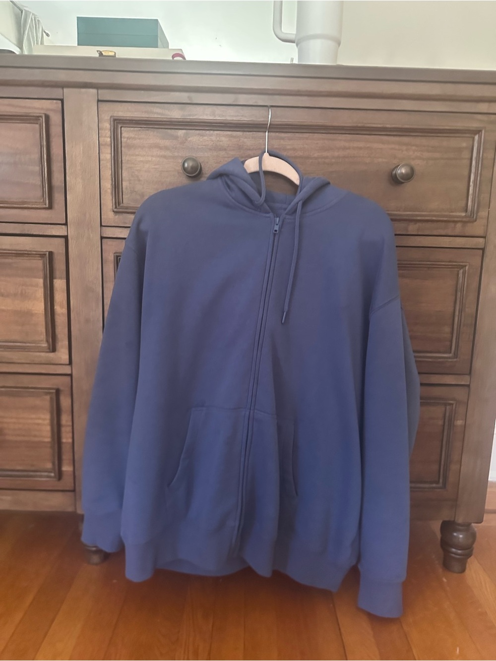 bp Navy Blue Full-Zip Hoodie Sweatshirt